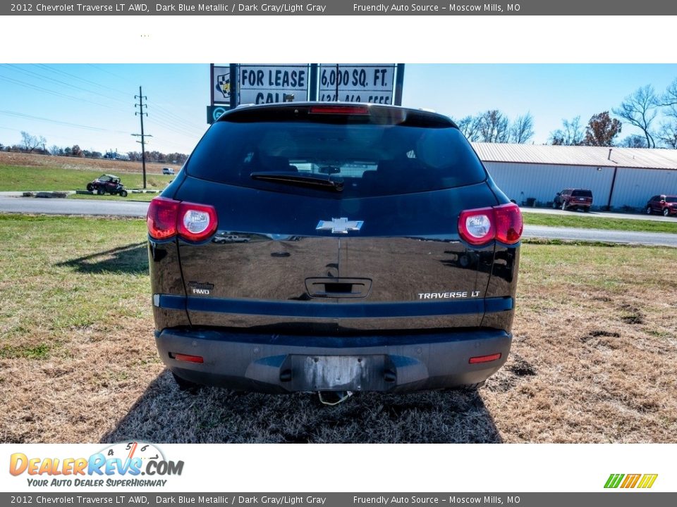 2012 Chevrolet Traverse LT AWD Dark Blue Metallic / Dark Gray/Light Gray Photo #5