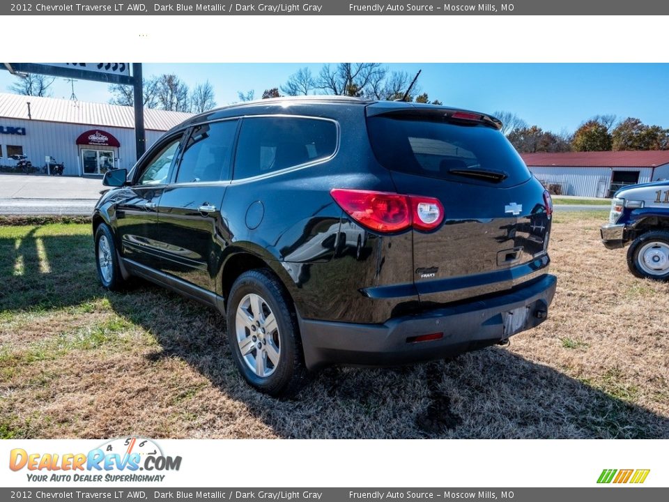 2012 Chevrolet Traverse LT AWD Dark Blue Metallic / Dark Gray/Light Gray Photo #6