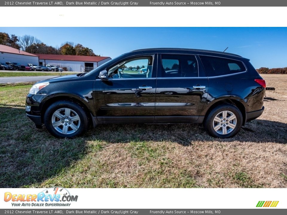 2012 Chevrolet Traverse LT AWD Dark Blue Metallic / Dark Gray/Light Gray Photo #7