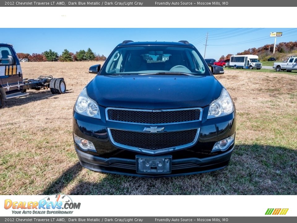 2012 Chevrolet Traverse LT AWD Dark Blue Metallic / Dark Gray/Light Gray Photo #9