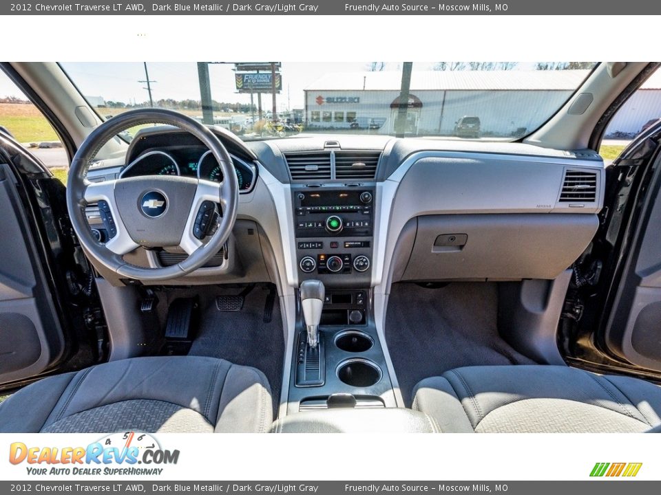 2012 Chevrolet Traverse LT AWD Dark Blue Metallic / Dark Gray/Light Gray Photo #27