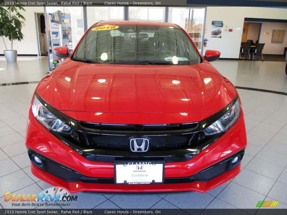 2019 Honda Civic Sport Sedan Rallye Red / Black Photo #2