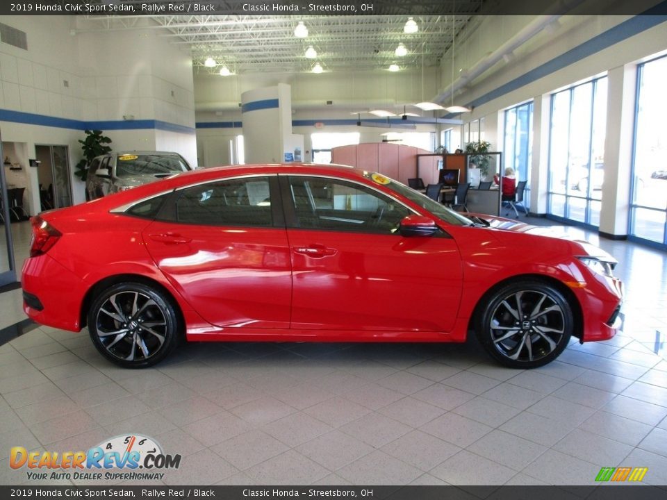 2019 Honda Civic Sport Sedan Rallye Red / Black Photo #4