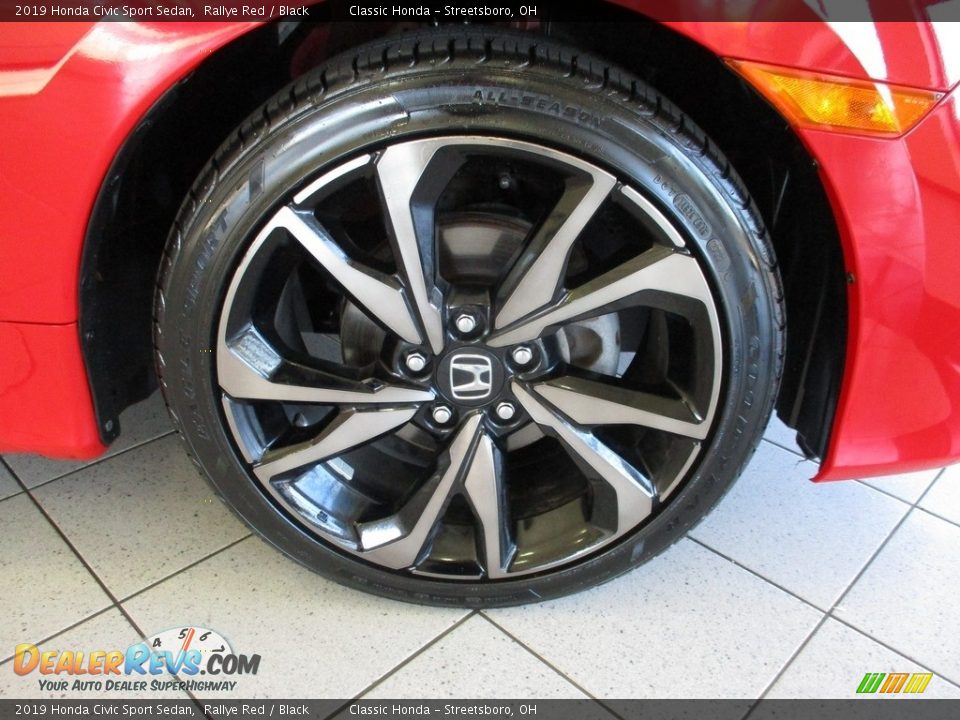2019 Honda Civic Sport Sedan Rallye Red / Black Photo #5
