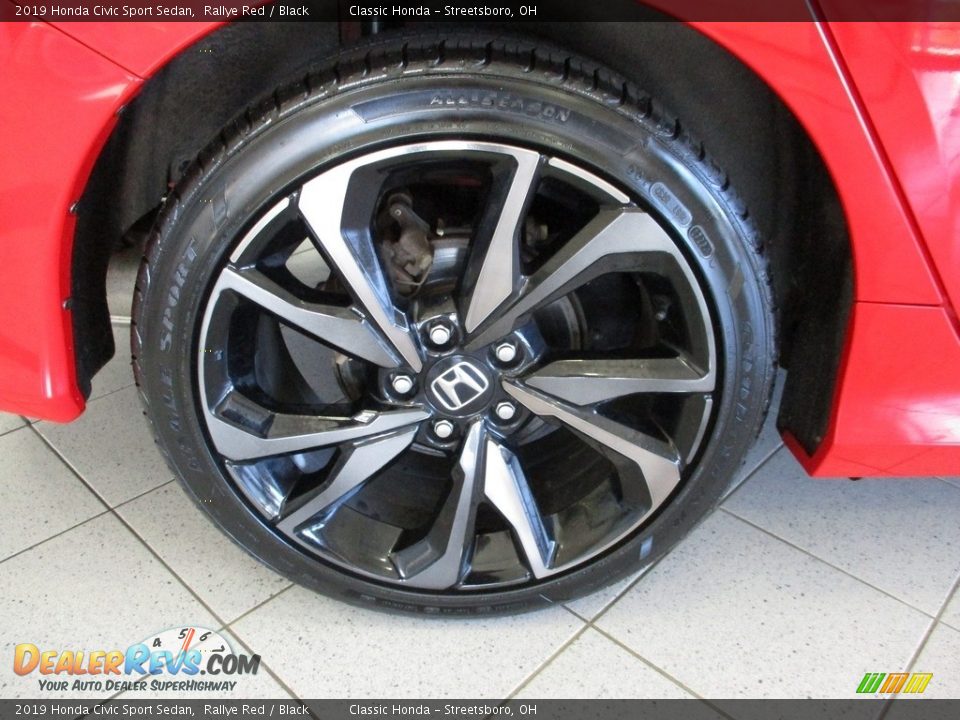 2019 Honda Civic Sport Sedan Rallye Red / Black Photo #6