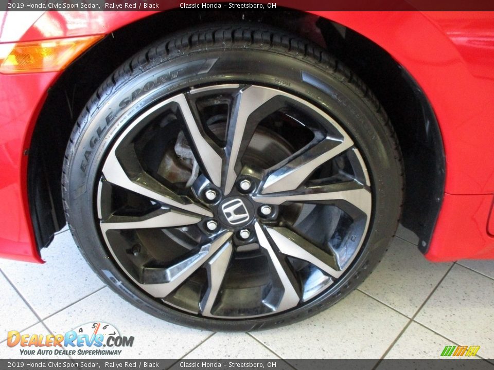 2019 Honda Civic Sport Sedan Rallye Red / Black Photo #12