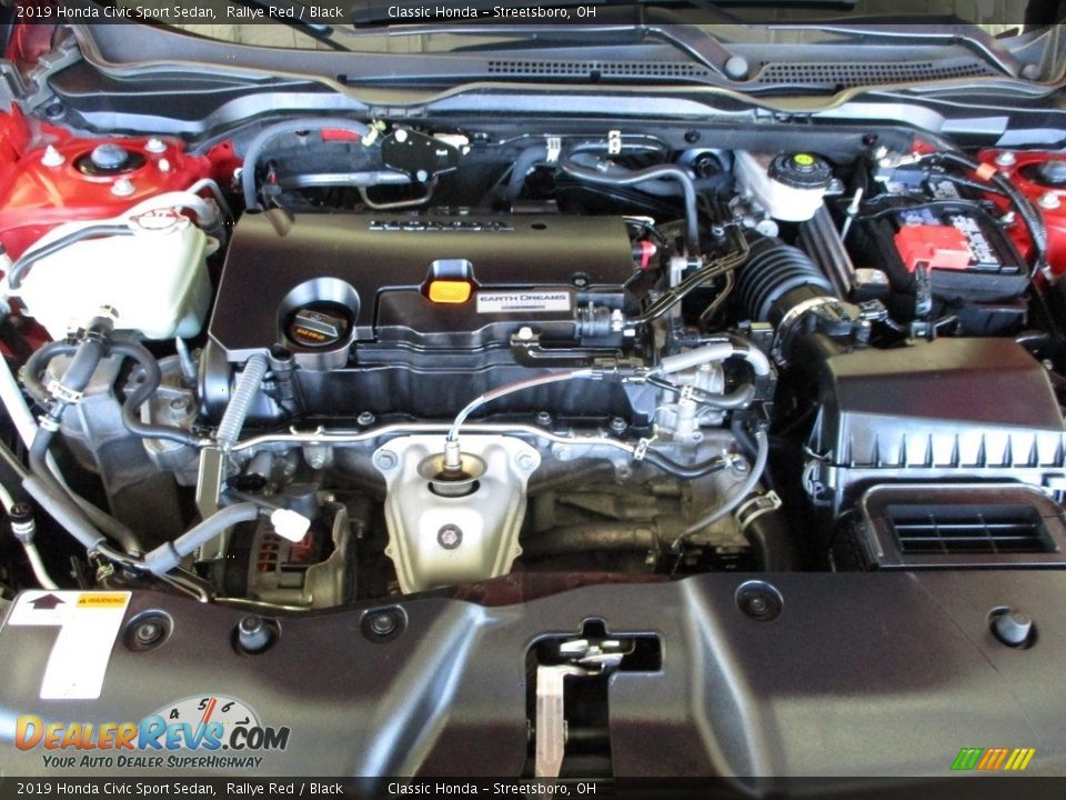 2019 Honda Civic Sport Sedan Rallye Red / Black Photo #13