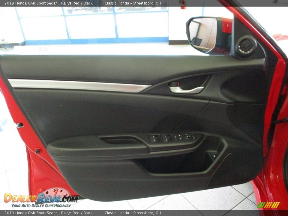 2019 Honda Civic Sport Sedan Rallye Red / Black Photo #25