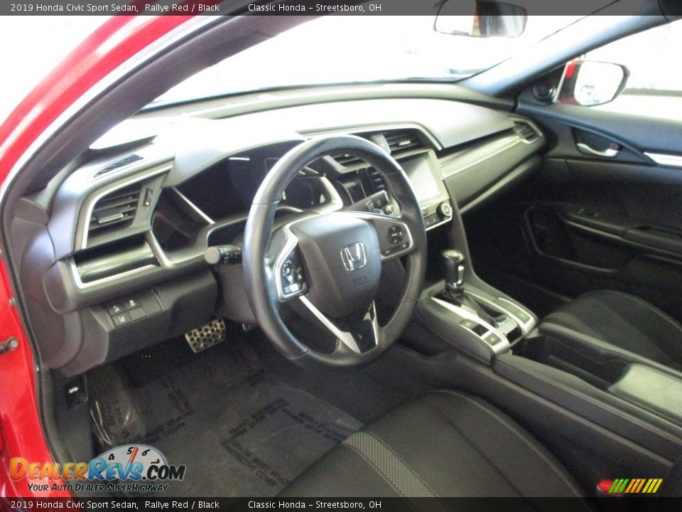 2019 Honda Civic Sport Sedan Rallye Red / Black Photo #26