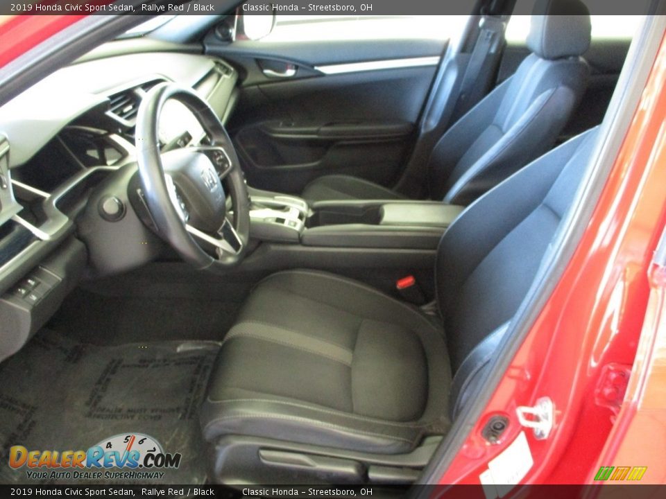 2019 Honda Civic Sport Sedan Rallye Red / Black Photo #27