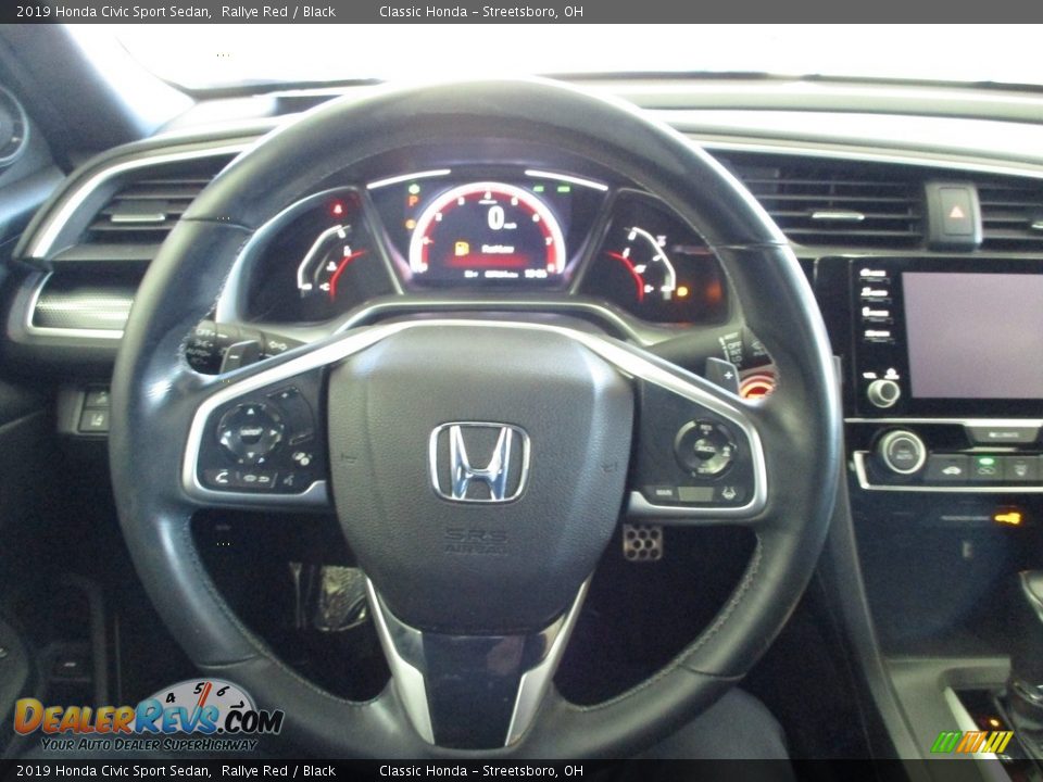 2019 Honda Civic Sport Sedan Rallye Red / Black Photo #29