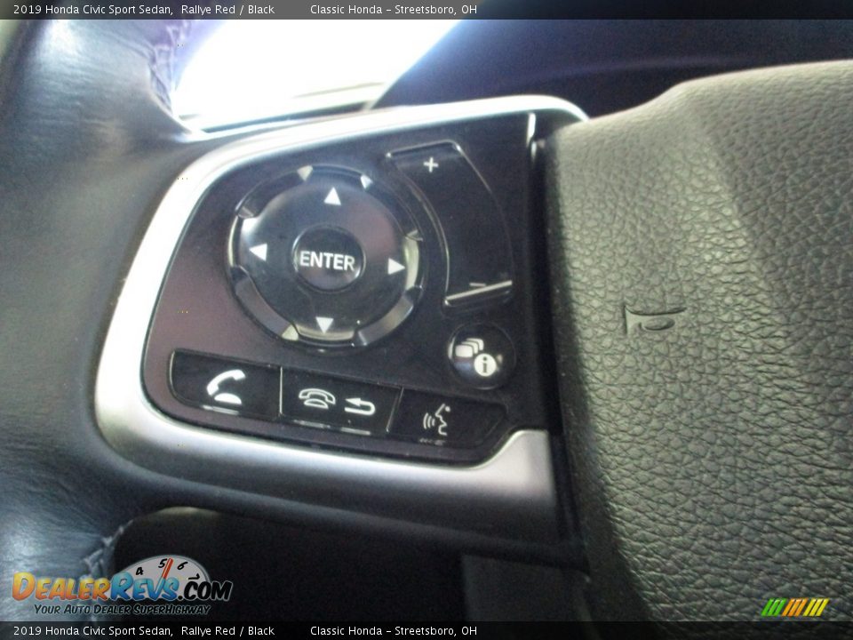 2019 Honda Civic Sport Sedan Rallye Red / Black Photo #30