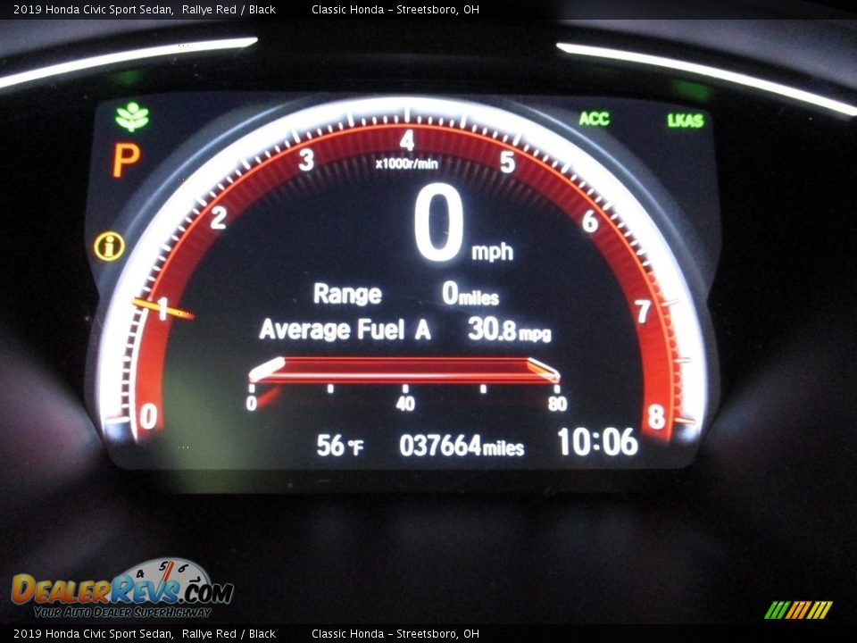2019 Honda Civic Sport Sedan Rallye Red / Black Photo #32