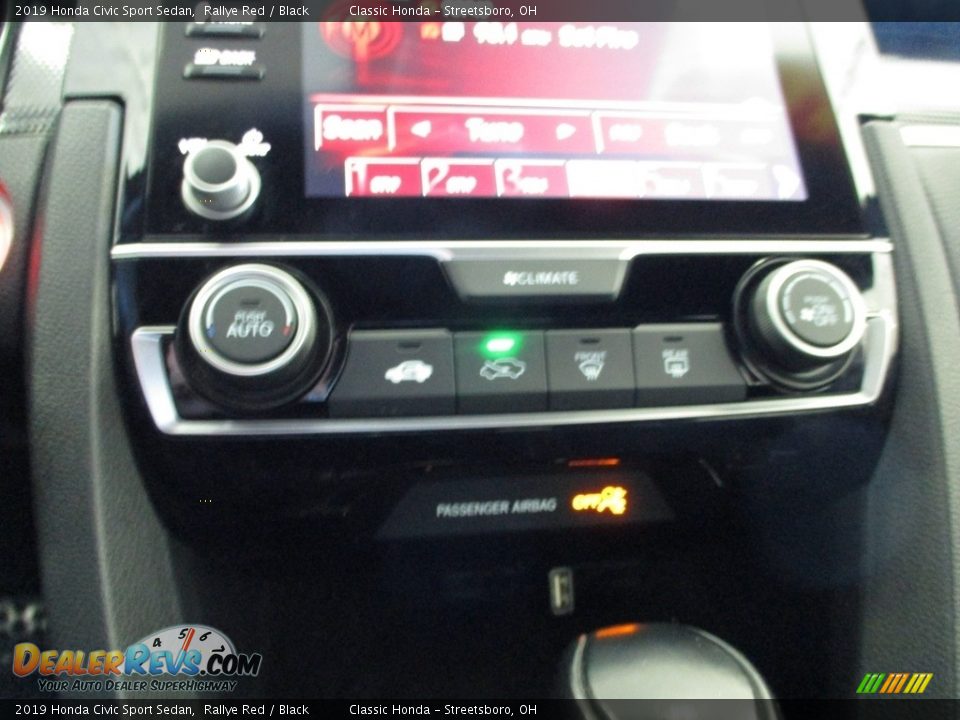 2019 Honda Civic Sport Sedan Rallye Red / Black Photo #34