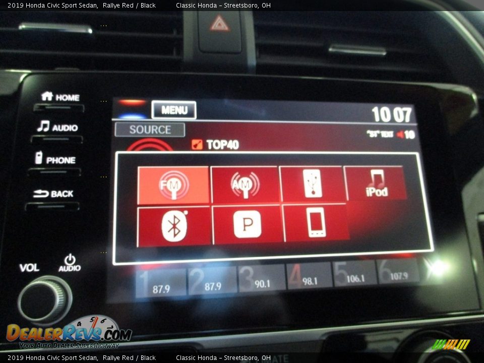 2019 Honda Civic Sport Sedan Rallye Red / Black Photo #35