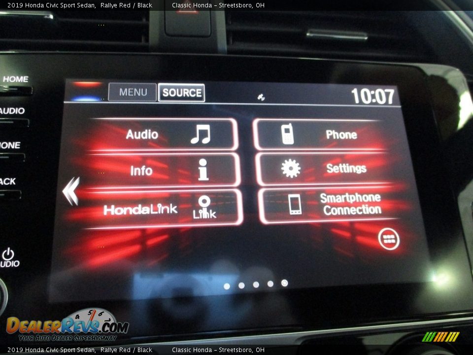 2019 Honda Civic Sport Sedan Rallye Red / Black Photo #36