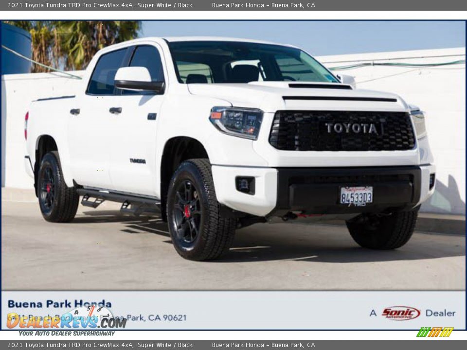 2021 Toyota Tundra TRD Pro CrewMax 4x4 Super White / Black Photo #1