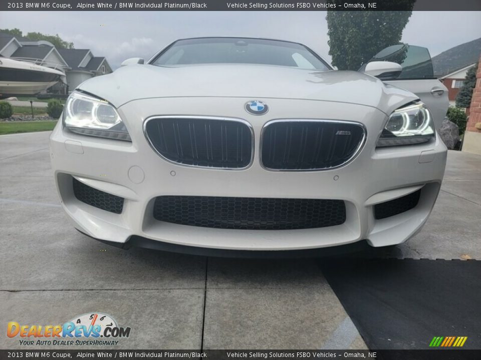 2013 BMW M6 Coupe Alpine White / BMW Individual Platinum/Black Photo #11
