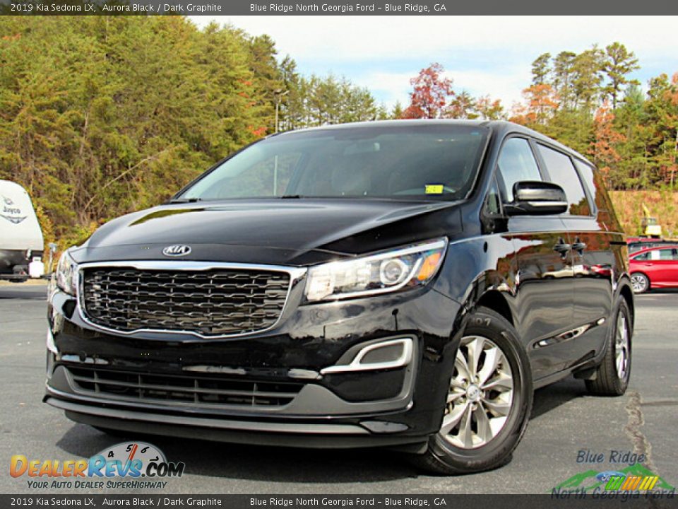 2019 Kia Sedona LX Aurora Black / Dark Graphite Photo #1