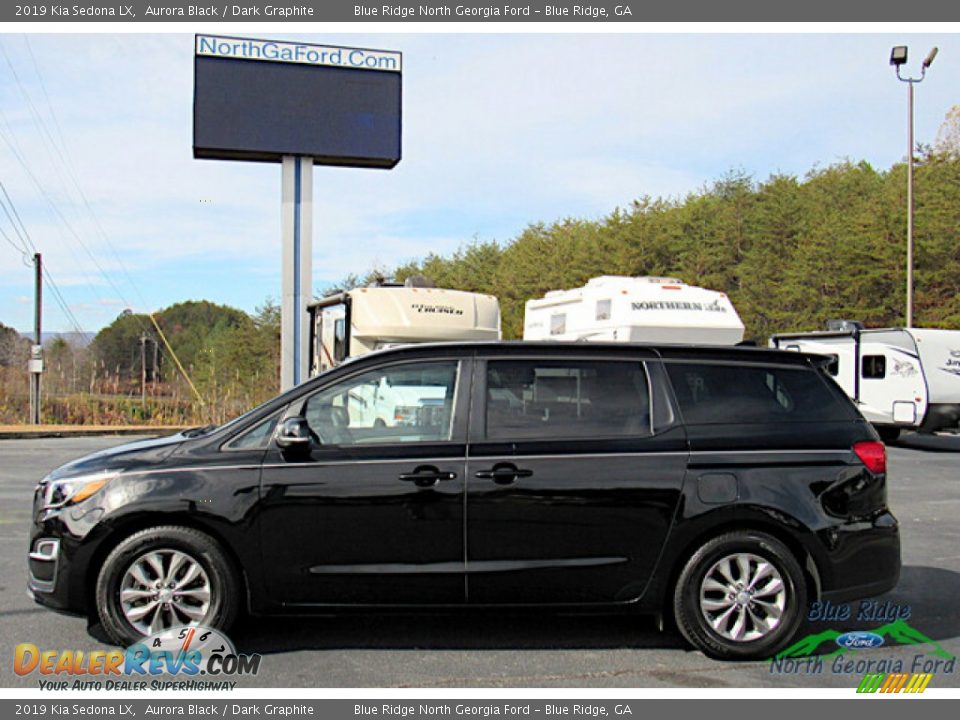 2019 Kia Sedona LX Aurora Black / Dark Graphite Photo #2