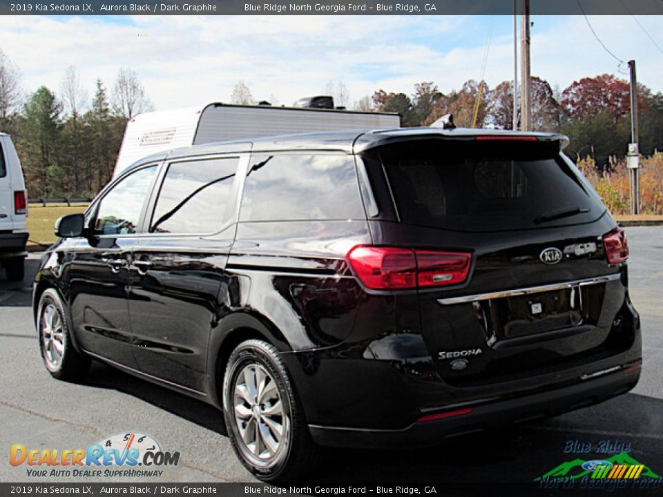 2019 Kia Sedona LX Aurora Black / Dark Graphite Photo #3