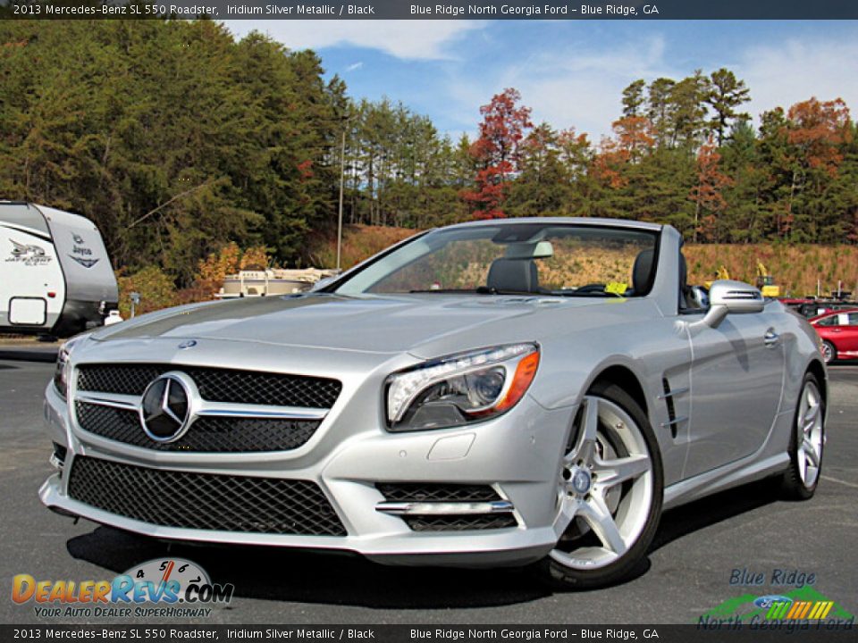 2013 Mercedes-Benz SL 550 Roadster Iridium Silver Metallic / Black Photo #1