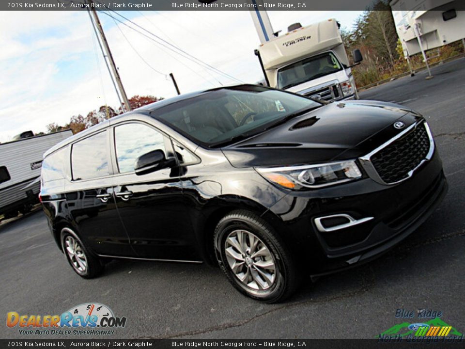 2019 Kia Sedona LX Aurora Black / Dark Graphite Photo #26