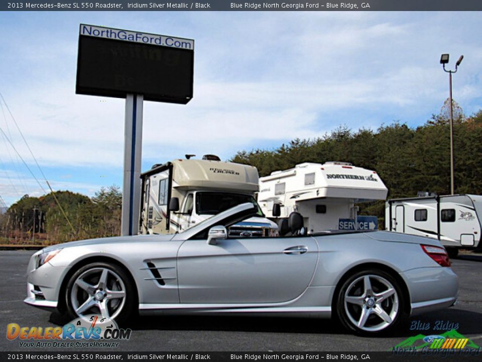 2013 Mercedes-Benz SL 550 Roadster Iridium Silver Metallic / Black Photo #2