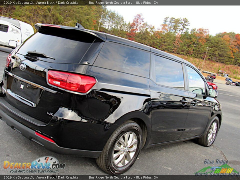 2019 Kia Sedona LX Aurora Black / Dark Graphite Photo #27