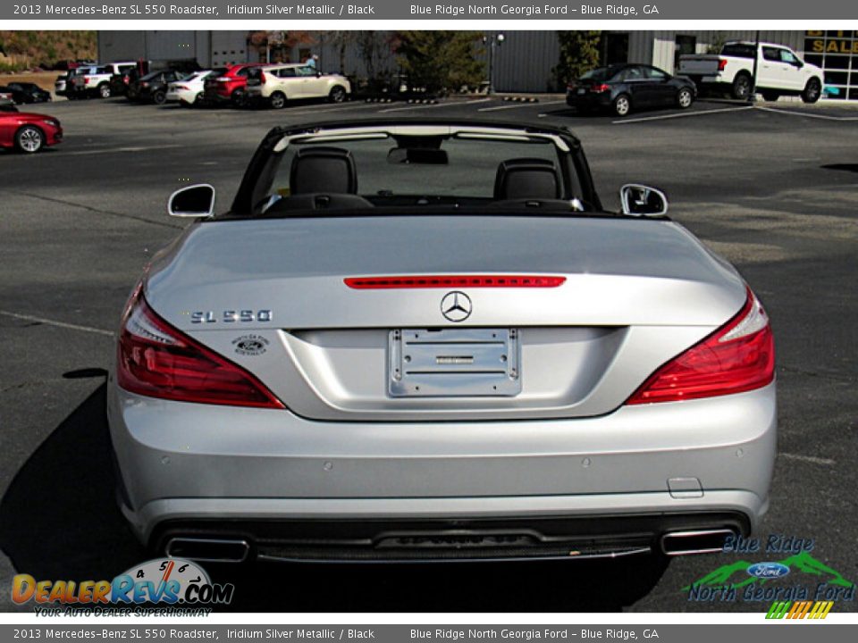 2013 Mercedes-Benz SL 550 Roadster Iridium Silver Metallic / Black Photo #4