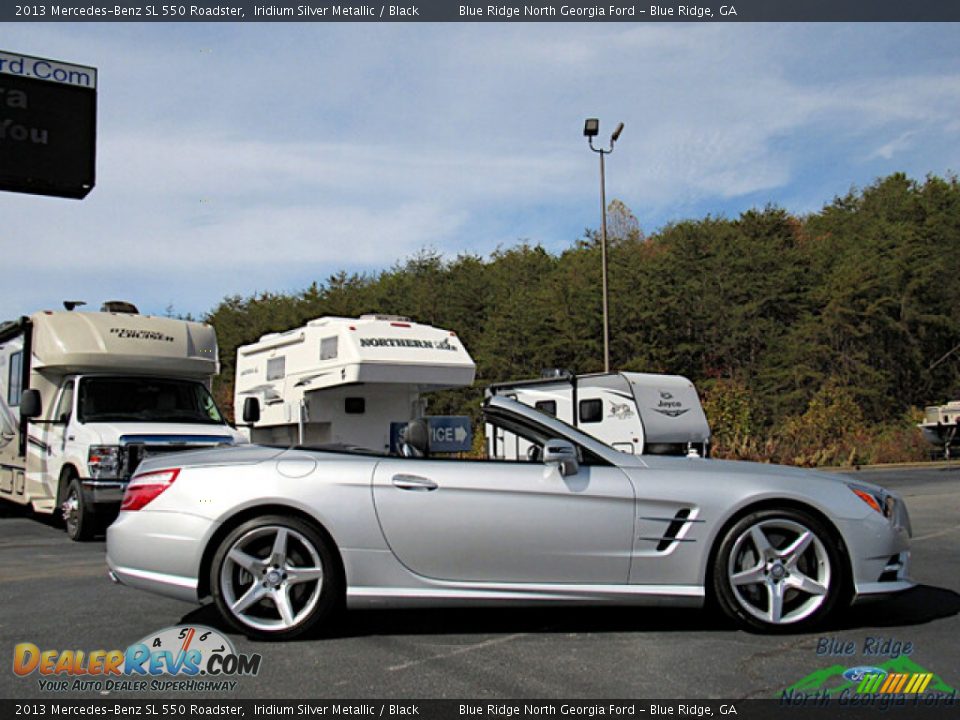 2013 Mercedes-Benz SL 550 Roadster Iridium Silver Metallic / Black Photo #6