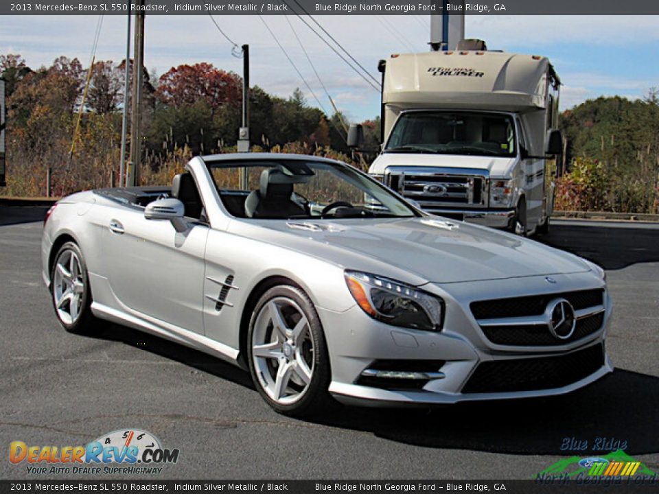 2013 Mercedes-Benz SL 550 Roadster Iridium Silver Metallic / Black Photo #7