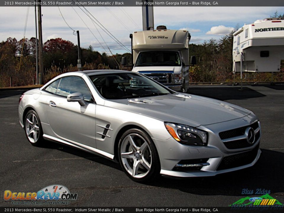 2013 Mercedes-Benz SL 550 Roadster Iridium Silver Metallic / Black Photo #9