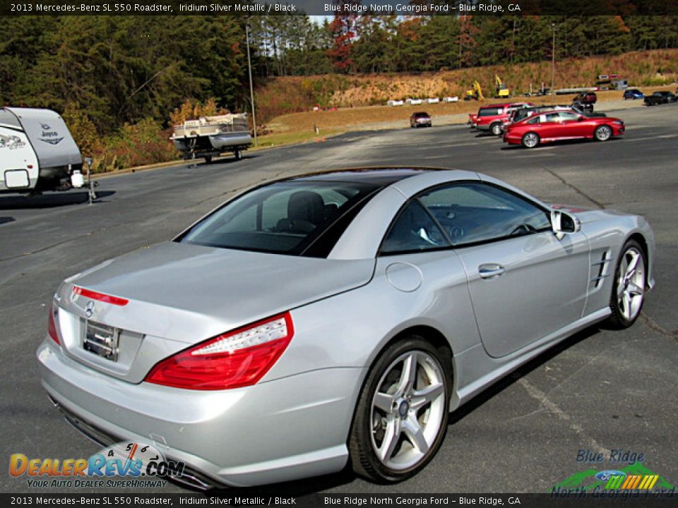 2013 Mercedes-Benz SL 550 Roadster Iridium Silver Metallic / Black Photo #10