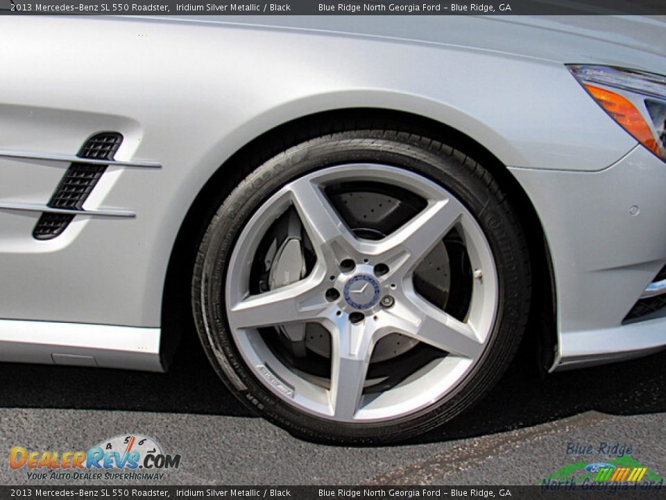 2013 Mercedes-Benz SL 550 Roadster Iridium Silver Metallic / Black Photo #11