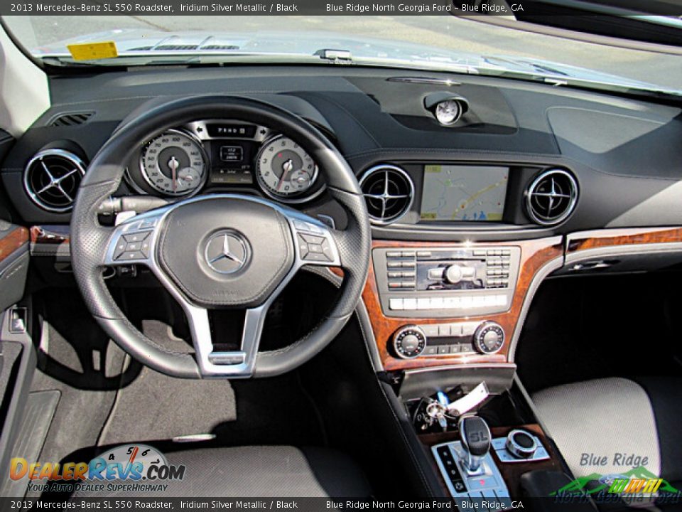 2013 Mercedes-Benz SL 550 Roadster Iridium Silver Metallic / Black Photo #15