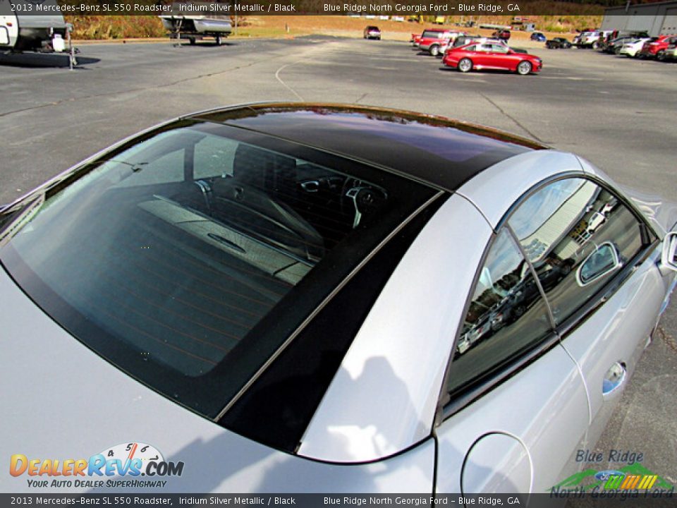 2013 Mercedes-Benz SL 550 Roadster Iridium Silver Metallic / Black Photo #25