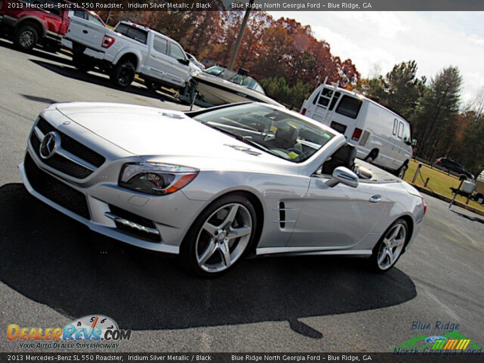 2013 Mercedes-Benz SL 550 Roadster Iridium Silver Metallic / Black Photo #26