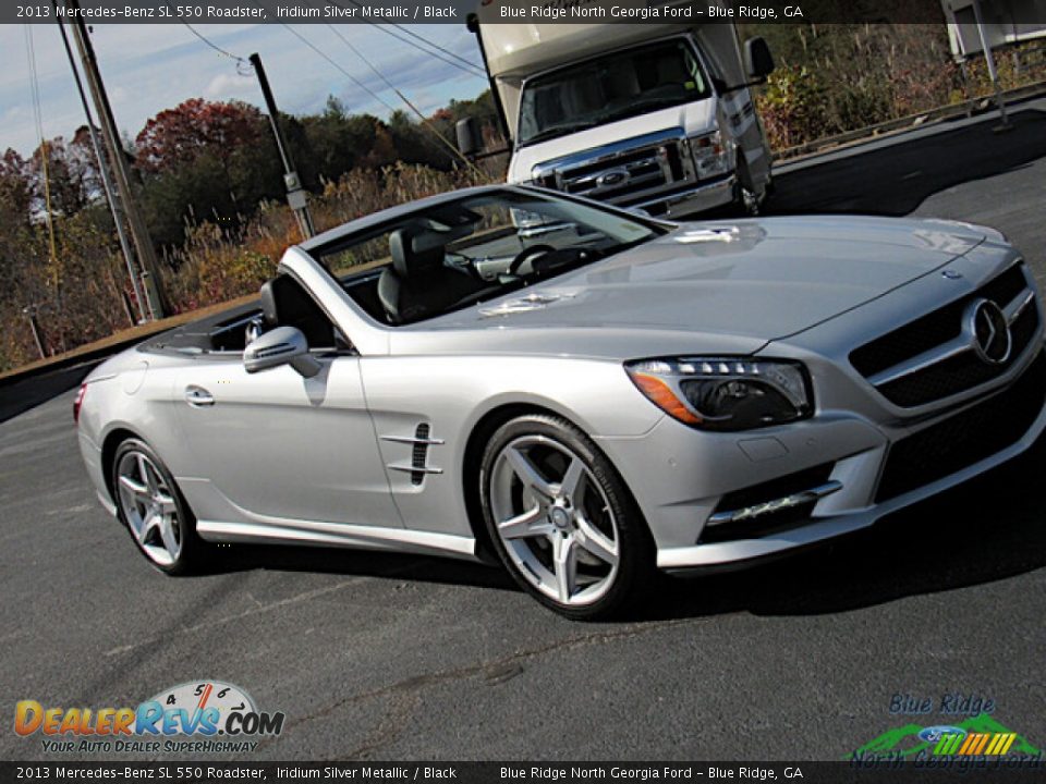 2013 Mercedes-Benz SL 550 Roadster Iridium Silver Metallic / Black Photo #27