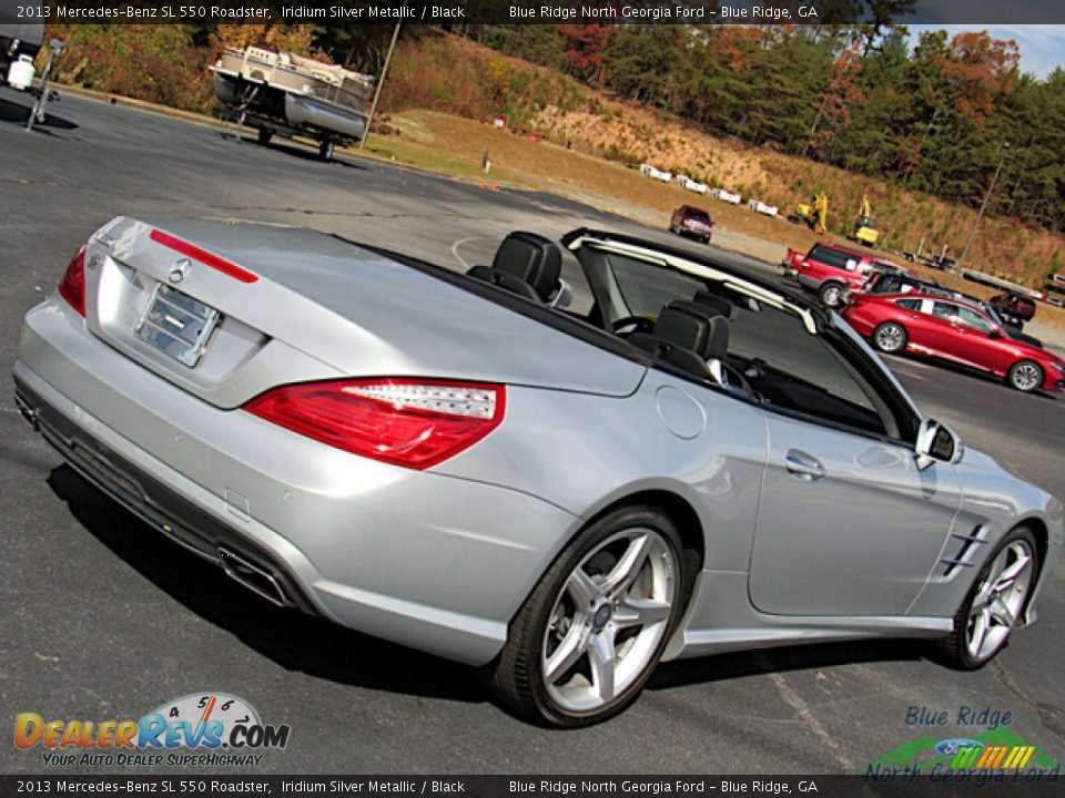 2013 Mercedes-Benz SL 550 Roadster Iridium Silver Metallic / Black Photo #28