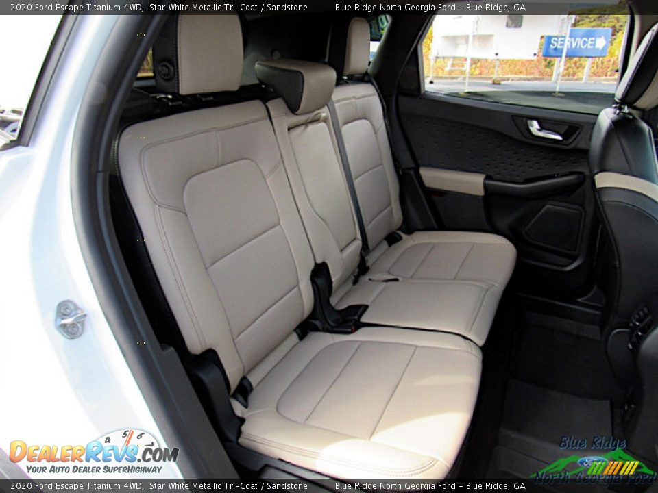 2020 Ford Escape Titanium 4WD Star White Metallic Tri-Coat / Sandstone Photo #13