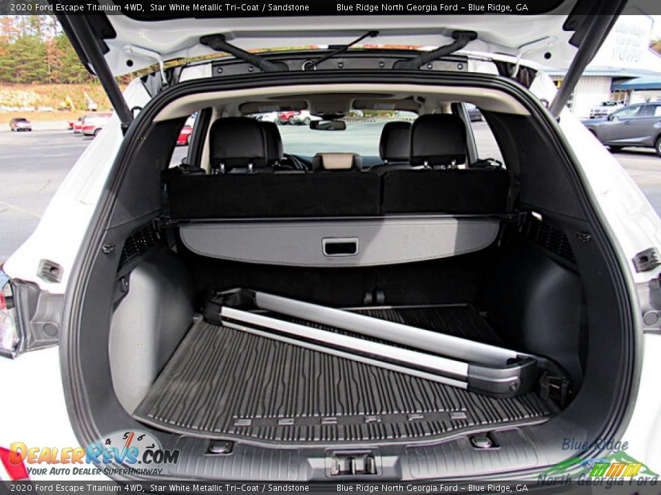 2020 Ford Escape Titanium 4WD Star White Metallic Tri-Coat / Sandstone Photo #14