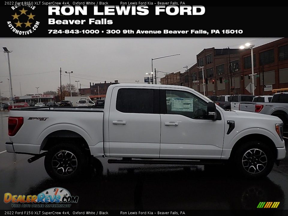 2022 Ford F150 XLT SuperCrew 4x4 Oxford White / Black Photo #1