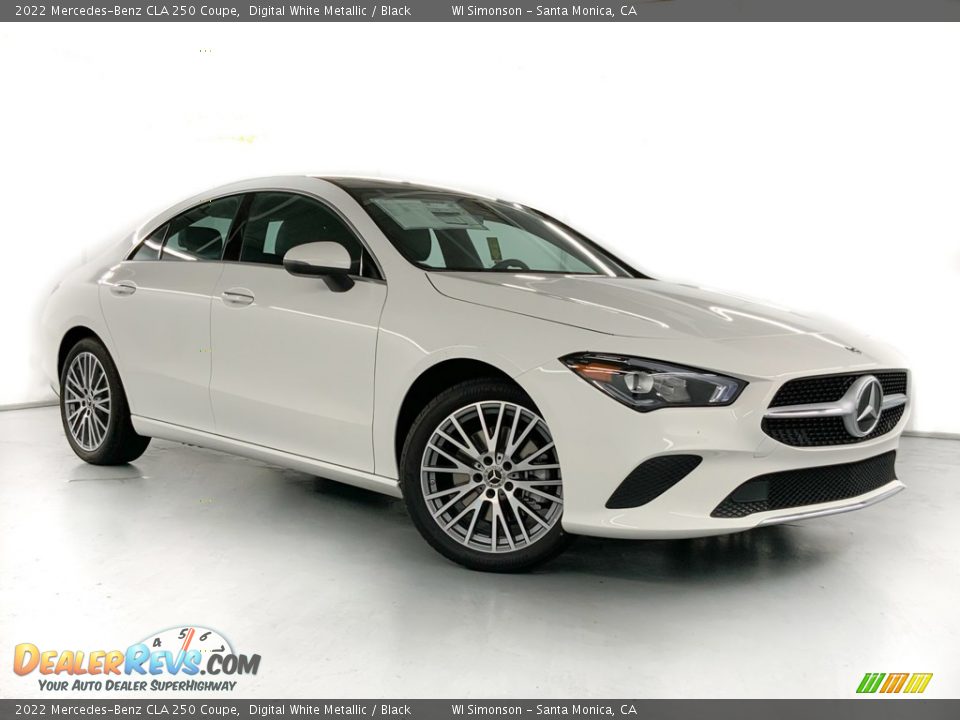 2022 Mercedes-Benz CLA 250 Coupe Digital White Metallic / Black Photo #2