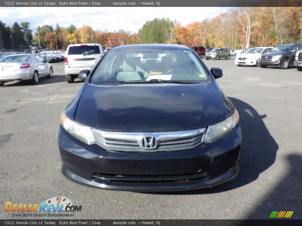 2012 Honda Civic LX Sedan Dyno Blue Pearl / Gray Photo #3