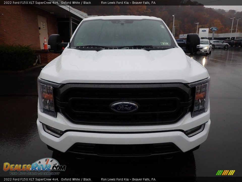 2022 Ford F150 XLT SuperCrew 4x4 Oxford White / Black Photo #3