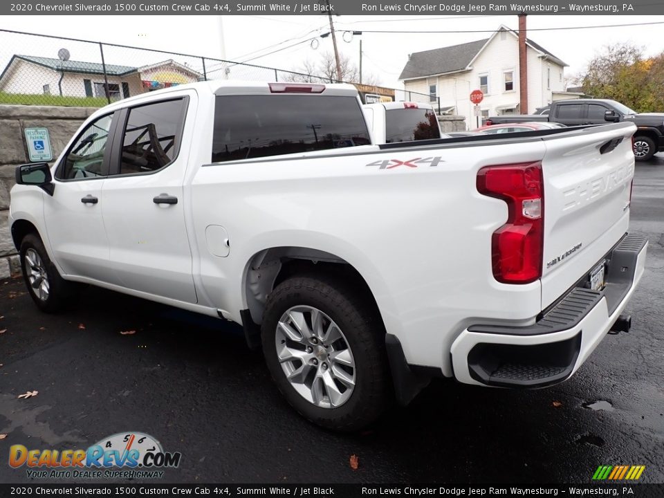 2020 Chevrolet Silverado 1500 Custom Crew Cab 4x4 Summit White / Jet Black Photo #2