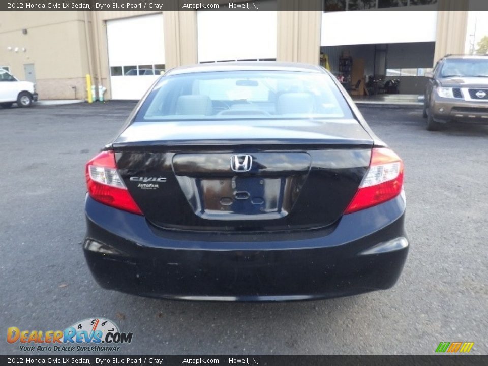 2012 Honda Civic LX Sedan Dyno Blue Pearl / Gray Photo #6