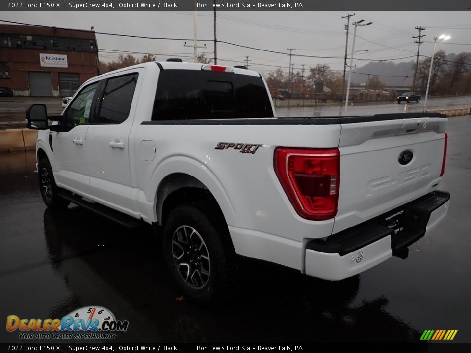 2022 Ford F150 XLT SuperCrew 4x4 Oxford White / Black Photo #6