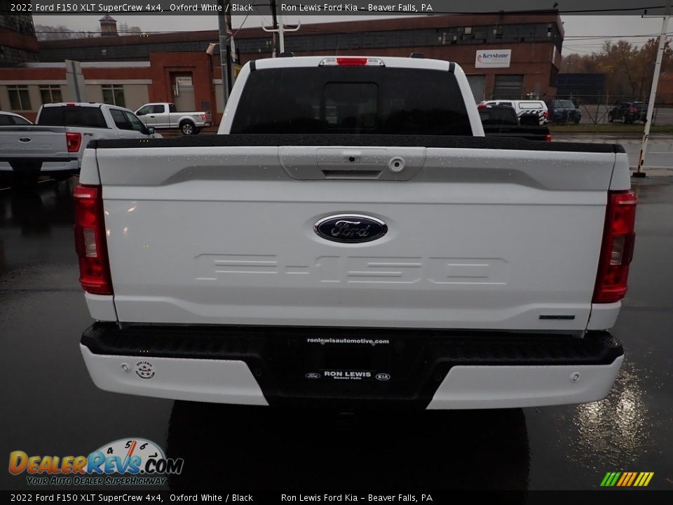 2022 Ford F150 XLT SuperCrew 4x4 Oxford White / Black Photo #7